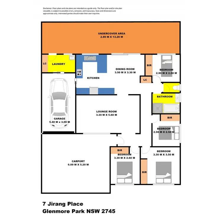 Floorplan of Homely house listing, 7 Jirang Place, Glenmore Park NSW 2745