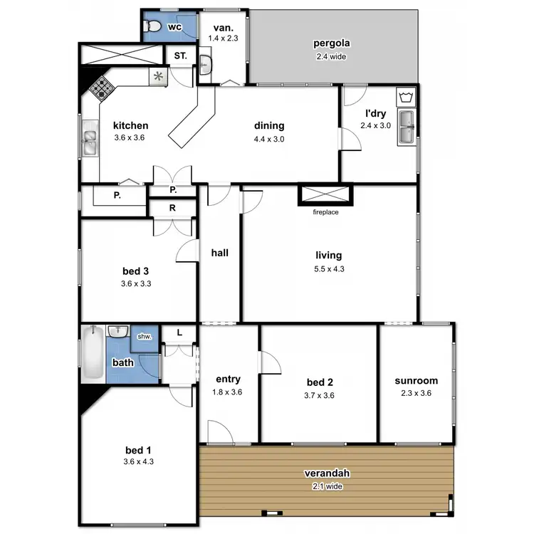 Floorplan of Homely house listing, 3 Throsby Street, Moss Vale NSW 2577