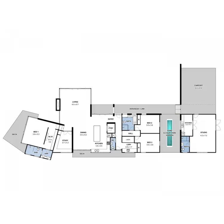 Floorplan of Homely rural property listing, 27 Ringwood Lane, Exeter NSW 2579