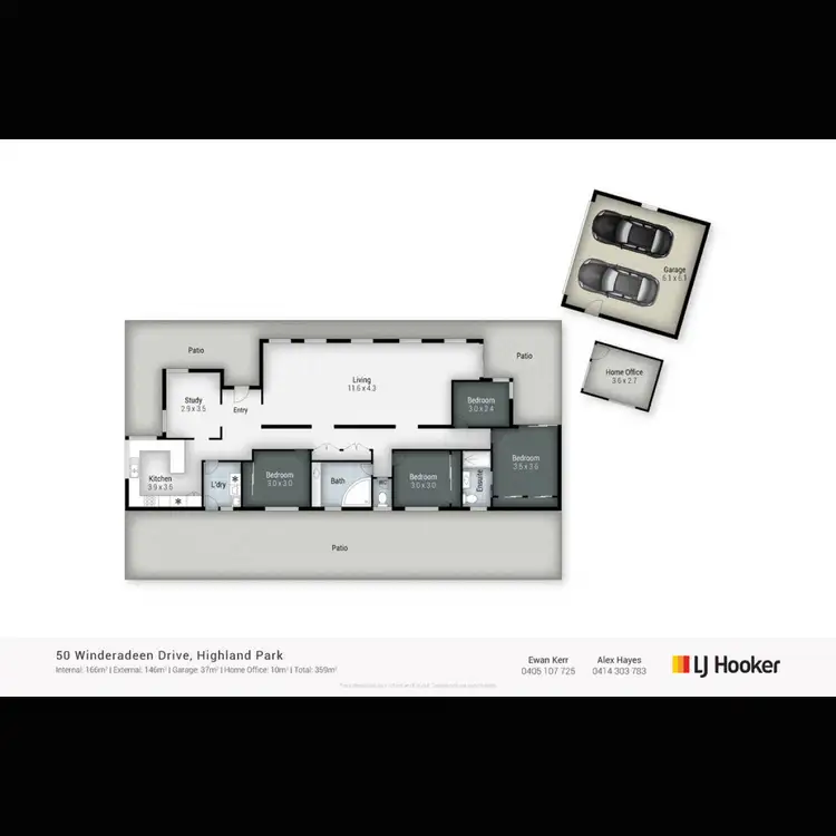 Floorplan of Homely house listing, 50 Winderadeen Drive, Highland Park QLD 4211