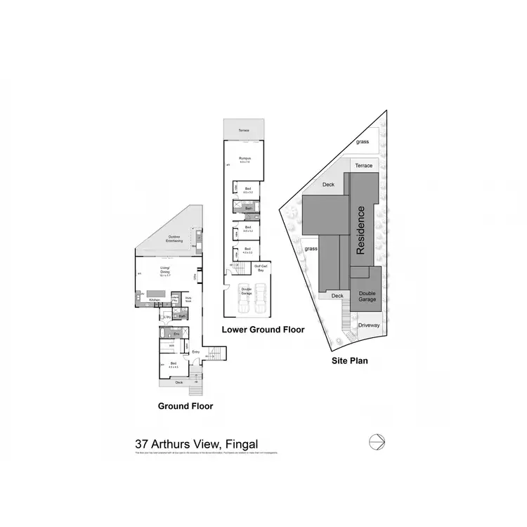 Floorplan of Homely house listing, 37 Arthurs View, Fingal VIC 3939