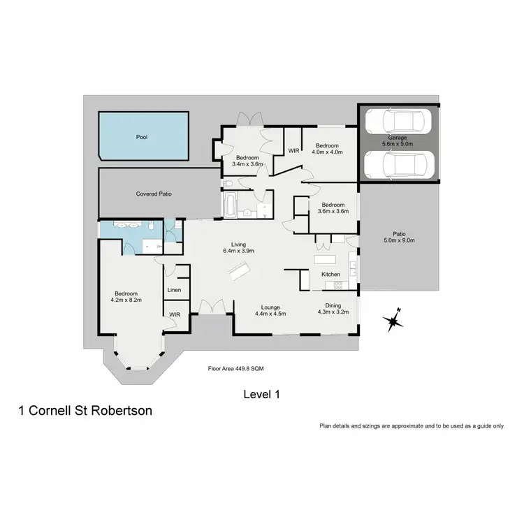 Floorplan of Homely house listing, 1 Cornell Street, Robertson QLD 4109