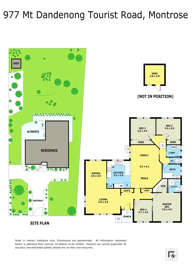 Floorplan of Homely house listing, 977 Mt Dandenong Tourist Road, Montrose VIC 3765
