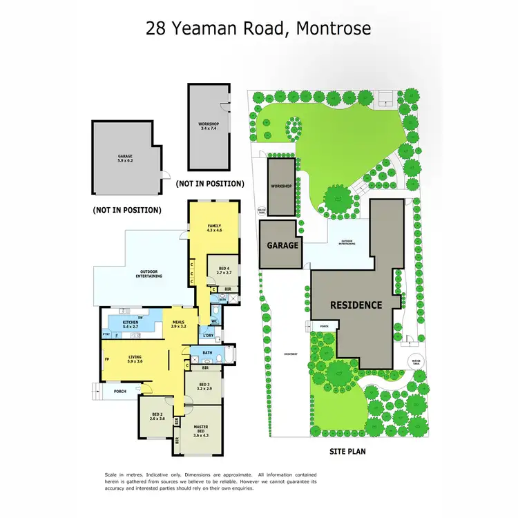 Floorplan of Homely house listing, 28 Yeaman Road, Montrose VIC 3765
