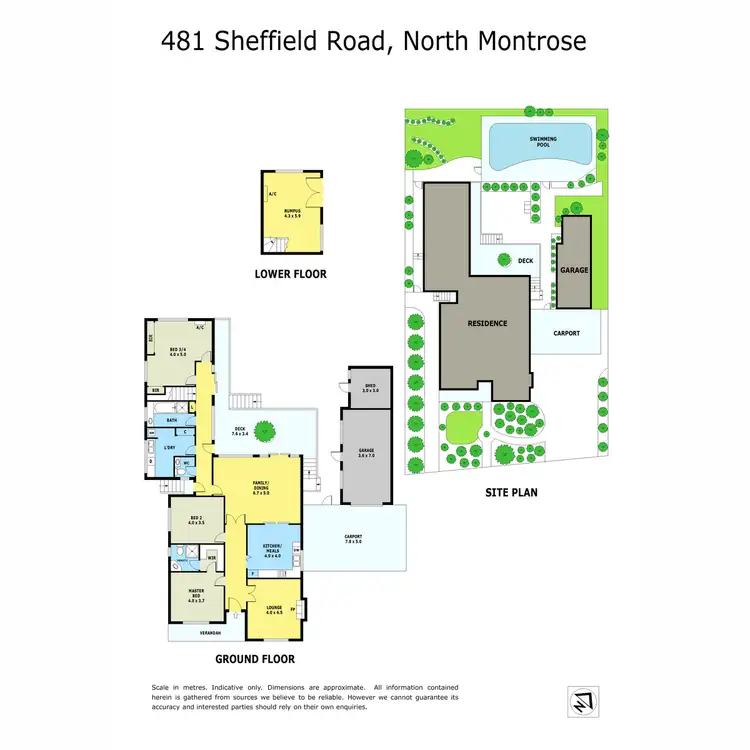 Floorplan of Homely house listing, 481 Sheffield Road North, Montrose VIC 3765
