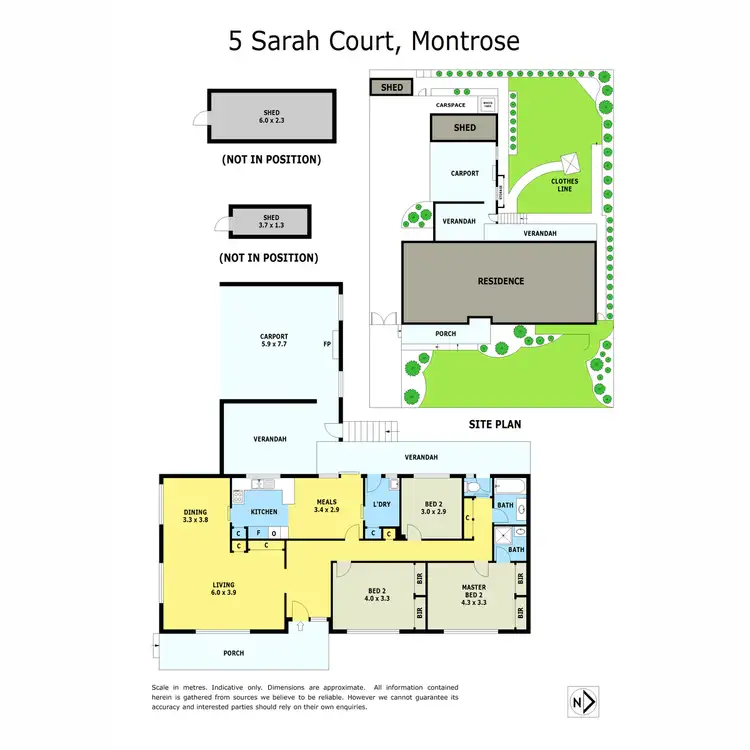 Floorplan of Homely house listing, 5 Sarah Court, Montrose VIC 3765