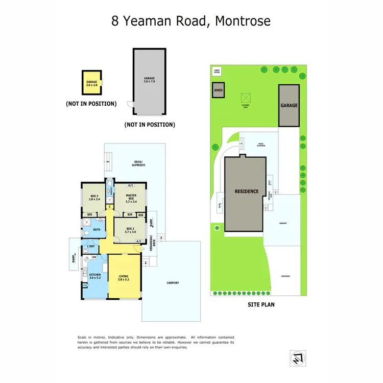 Floorplan of Homely house listing, 8 Yeaman Road, Montrose VIC 3765