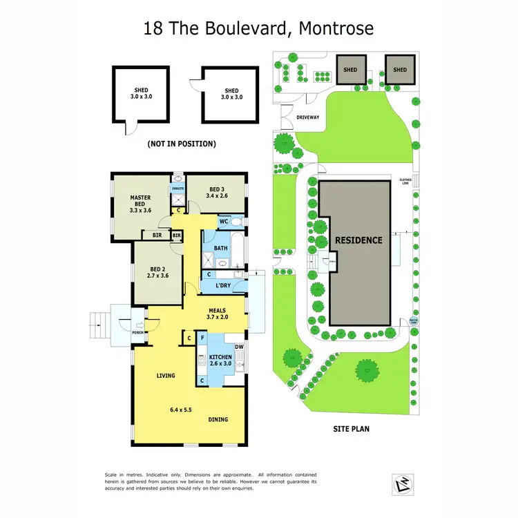 Floorplan of Homely house listing, 18 The Boulevard, Montrose VIC 3765