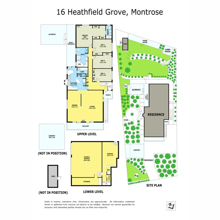 Floorplan of Homely house listing, 16 Heathfield Grove, Montrose VIC 3765