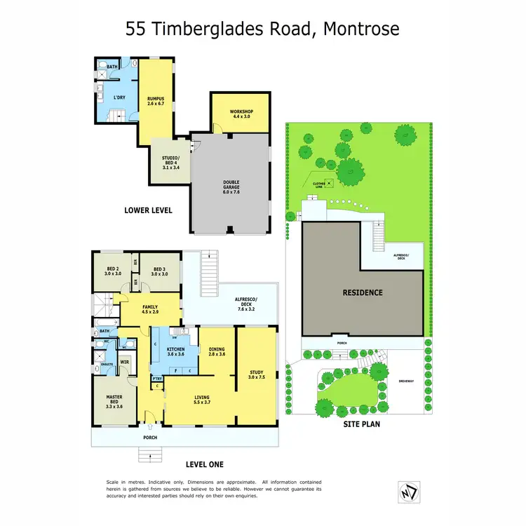 Floorplan of Homely house listing, 55 Timberglades Road, Montrose VIC 3765