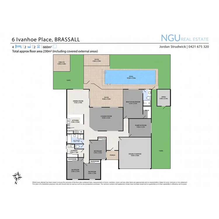 Floorplan of Homely house listing, 6 Ivanhoe Place, Brassall QLD 4305