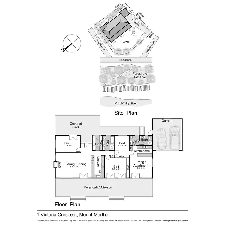 Floorplan of Homely house listing, 1 Victoria Crescent, Mount Martha VIC 3934