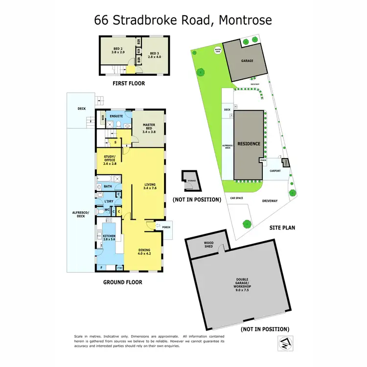 Floorplan of Homely house listing, 66 Stradbroke Road, Montrose VIC 3765