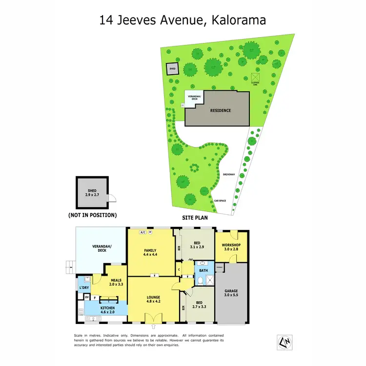 Floorplan of Homely house listing, 14 Jeeves Avenue, Kalorama VIC 3766