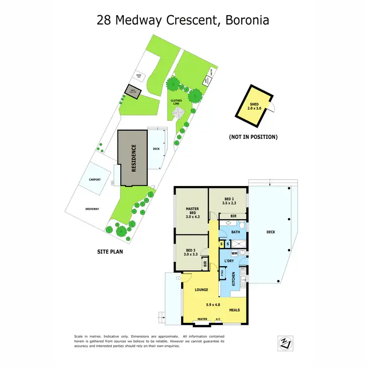 Floorplan of Homely house listing, 28 Medway Crescent, Boronia VIC 3155