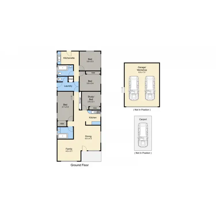 Floorplan of Homely house listing, 40 Elwers Road, Rosebud VIC 3939