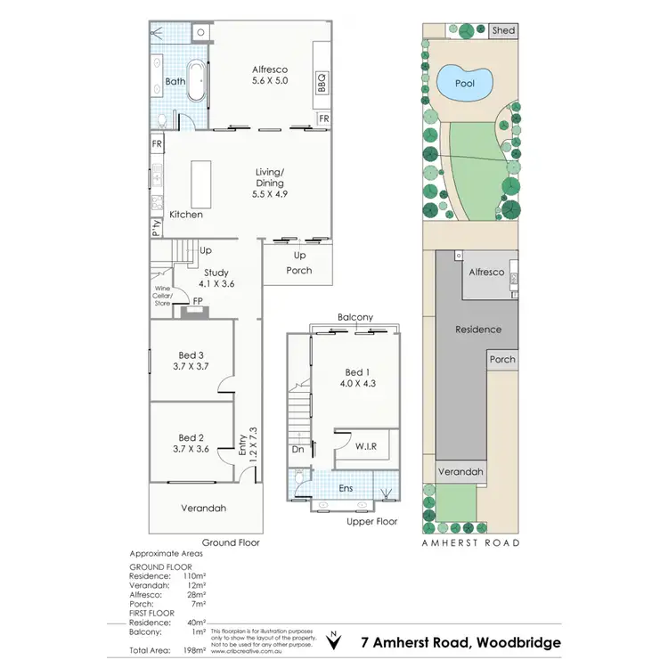 Floorplan of Homely house listing, 7 Amherst Road, Woodbridge WA 6056