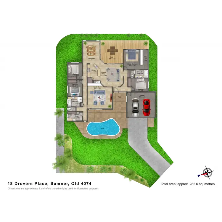 Floorplan of Homely house listing, 18 Drovers Place, Sumner QLD 4074