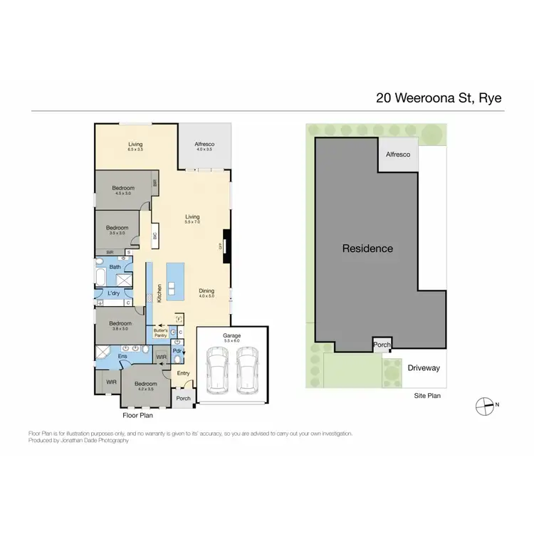 Floorplan of Homely house listing, 20 Weeroona Street, Rye VIC 3941