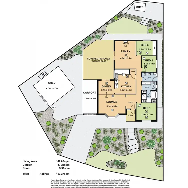 Floorplan of Homely house listing, 6 Wakefield Crescent, Redwood Park SA 5097