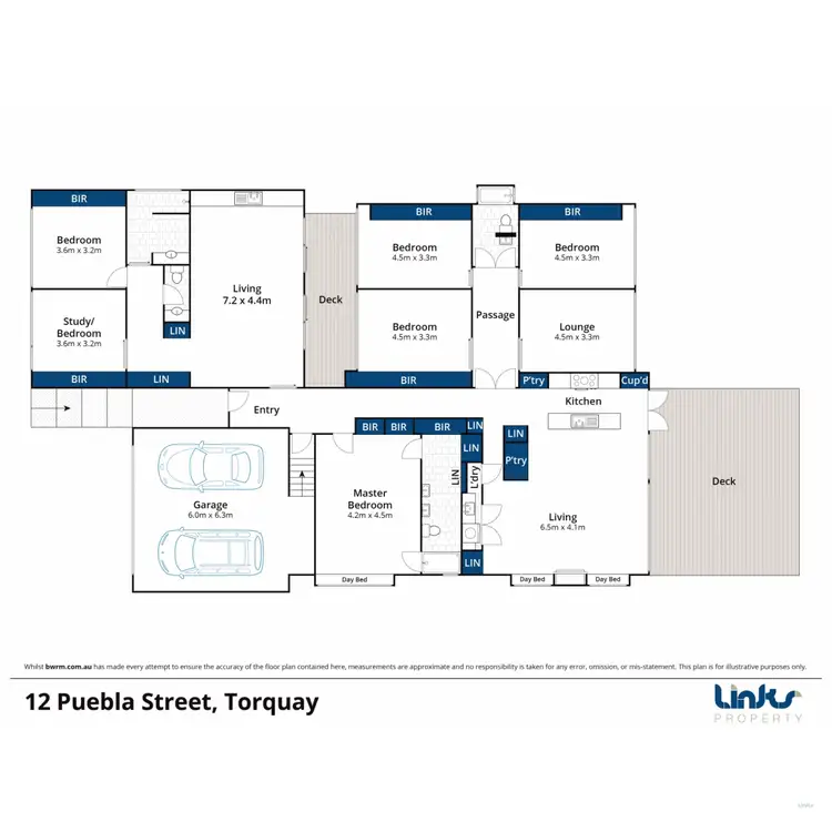 Floorplan of Homely house listing, 12 Puebla Street, Torquay VIC 3228