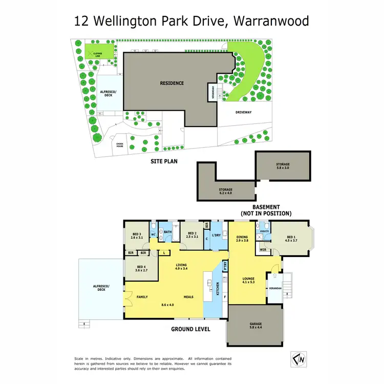 Floorplan of Homely house listing, 12 Wellington Park Drive, Warranwood VIC 3134