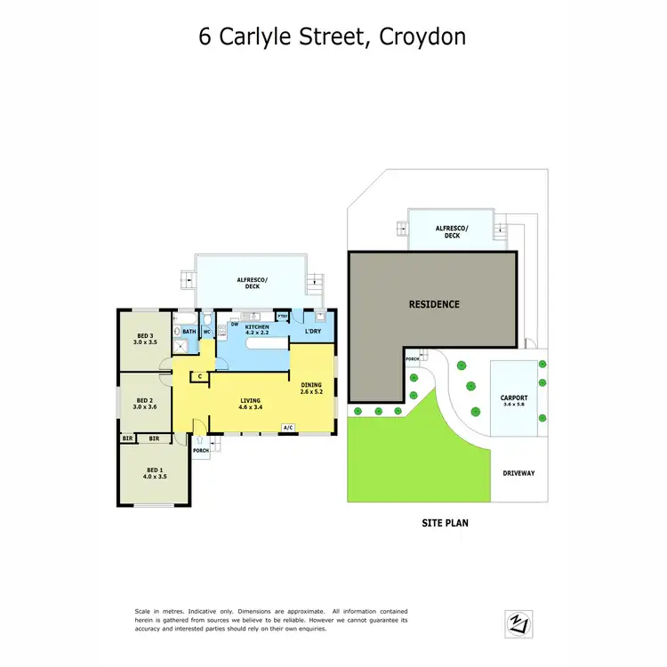 Floorplan of Homely house listing, 6 Carlyle Street, Croydon VIC 3136