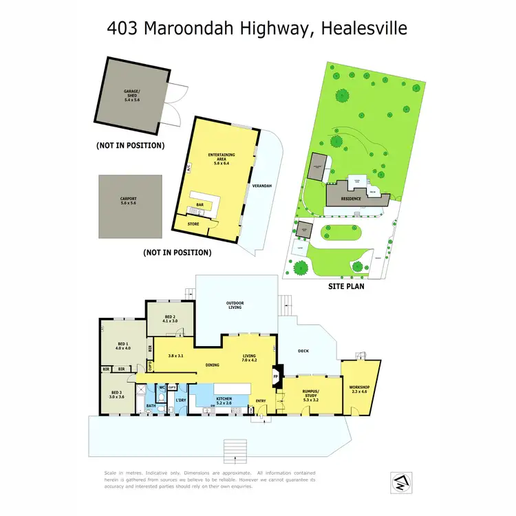 Floorplan of Homely house listing, 403 Maroondah Highway, Healesville VIC 3777