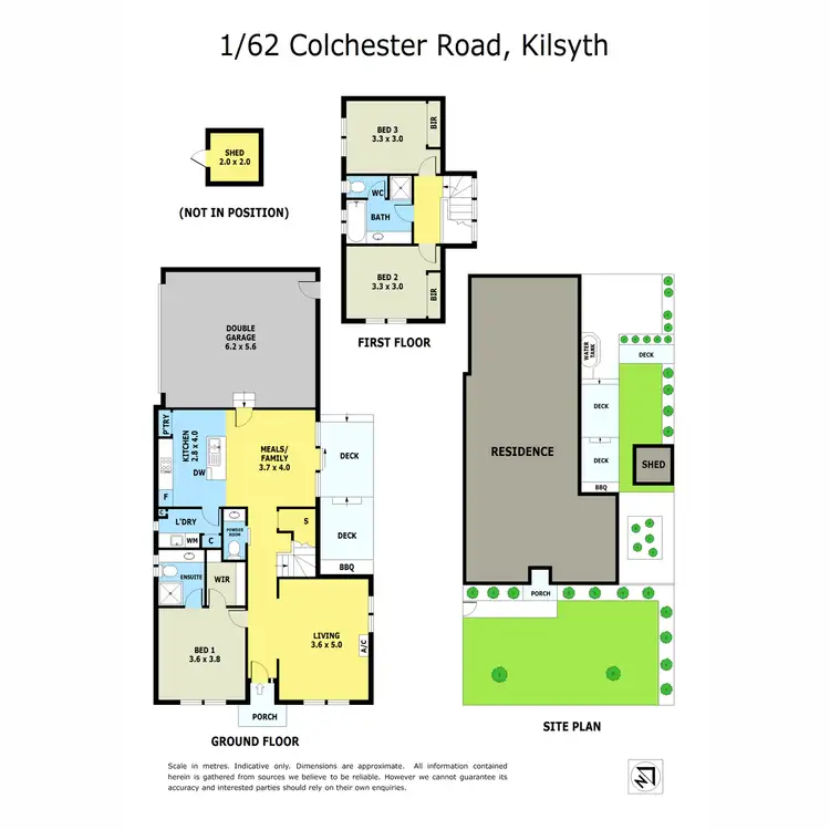 Floorplan of Homely townhouse listing, 1/62 Colchester Road, Kilsyth VIC 3137