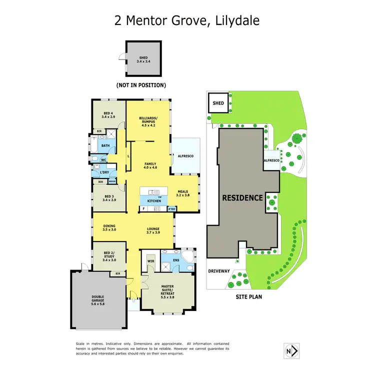 Floorplan of Homely house listing, 2 Mentor Grove, Lilydale VIC 3140