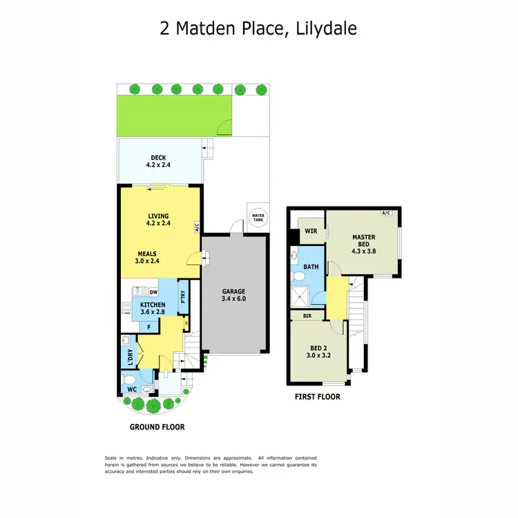 Floorplan of Homely townhouse listing, 2 Matden Place, Lilydale VIC 3140