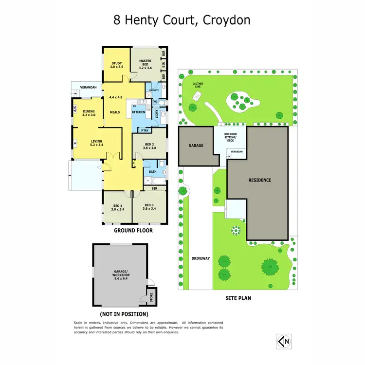 Floorplan of Homely house listing, 8 Henty Court, Croydon VIC 3136