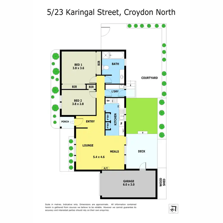 Floorplan of Homely unit listing, 5/23 Karingal Street, Croydon North VIC 3136