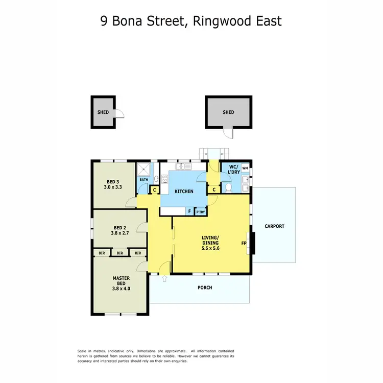 Floorplan of Homely house listing, 9 Bona Street, Ringwood East VIC 3135
