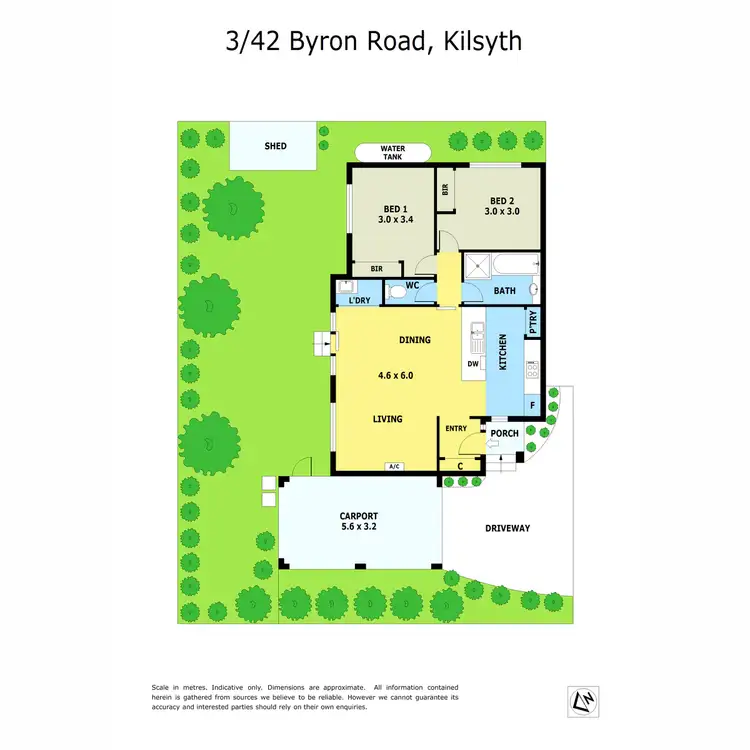 Floorplan of Homely unit listing, 3/42 Byron Road, Kilsyth VIC 3137