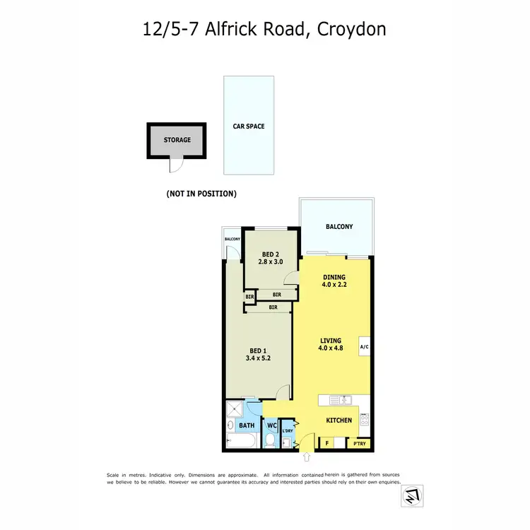 Floorplan of Homely apartment listing, 12/5-7 Alfrick Road, Croydon VIC 3136