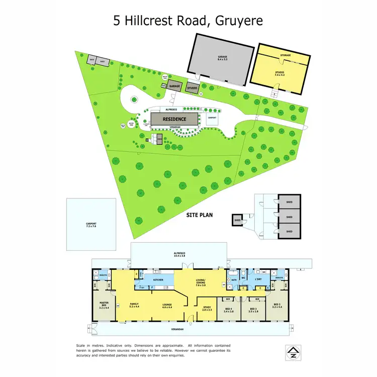 Floorplan of Homely house listing, 5 Hillcrest Road, Gruyere VIC 3770