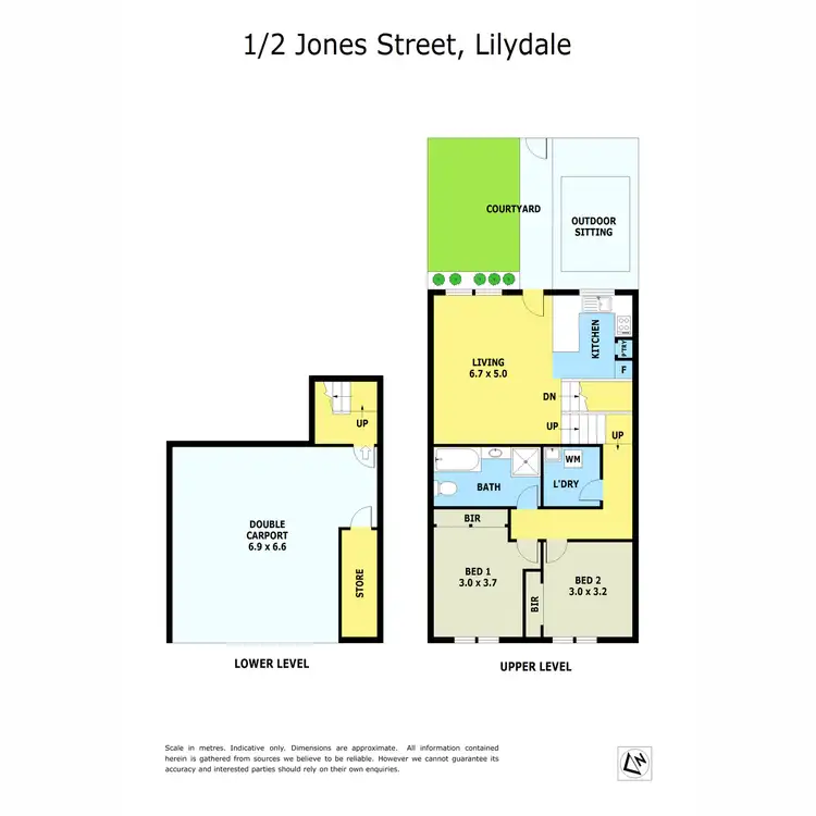 Floorplan of Homely unit listing, 1/2 Jones Street, Lilydale VIC 3140