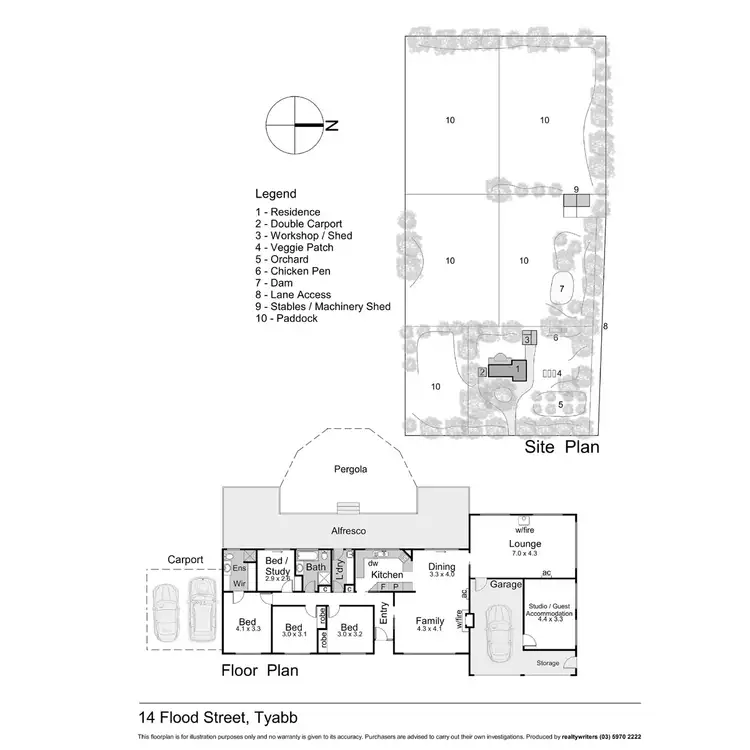 Floorplan of Homely rural property listing, 14 Flood Street, Tyabb VIC 3913