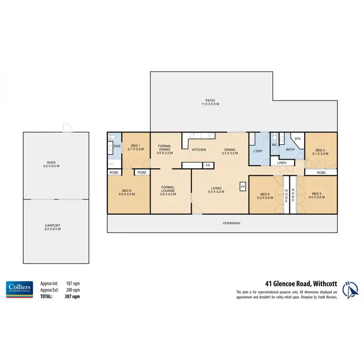 Floorplan of Homely rural property listing, 41 Glencoe Road, Withcott QLD 4352
