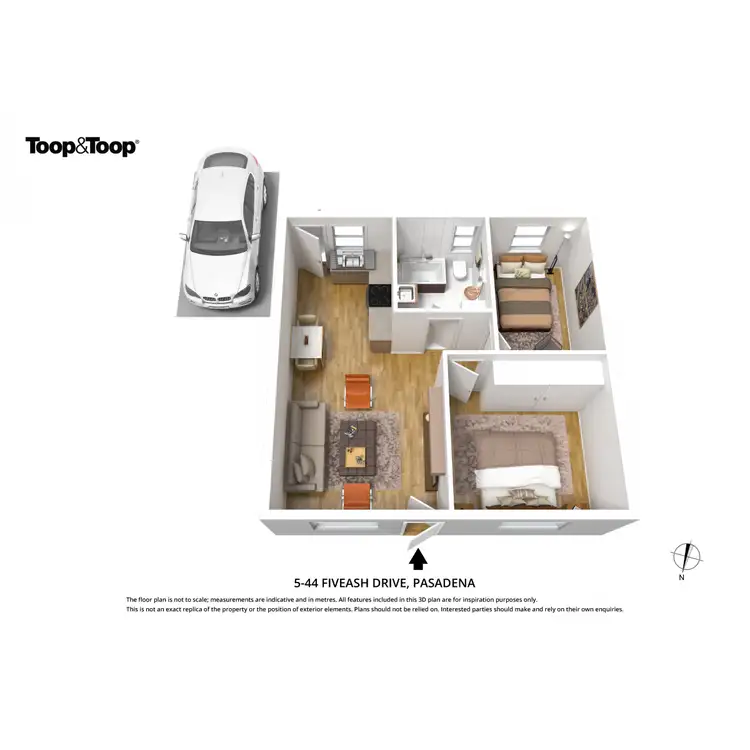 Floorplan of Homely unit listing, 5/44 Fiveash Drive, Pasadena SA 5042