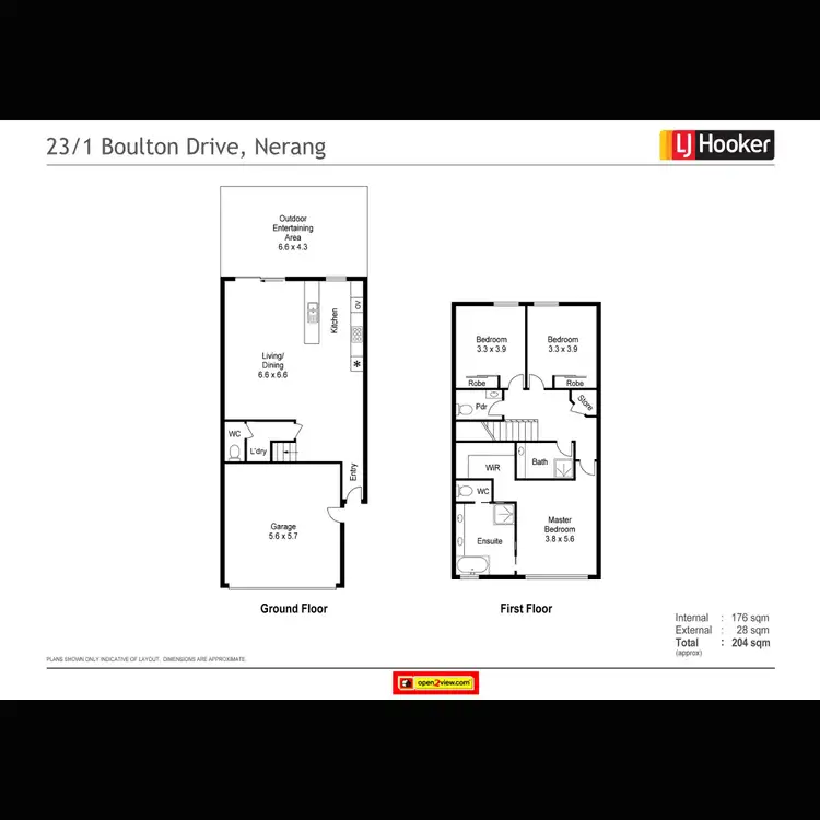 Floorplan of Homely townhouse listing, 23/1 Boulton Drive, Nerang QLD 4211