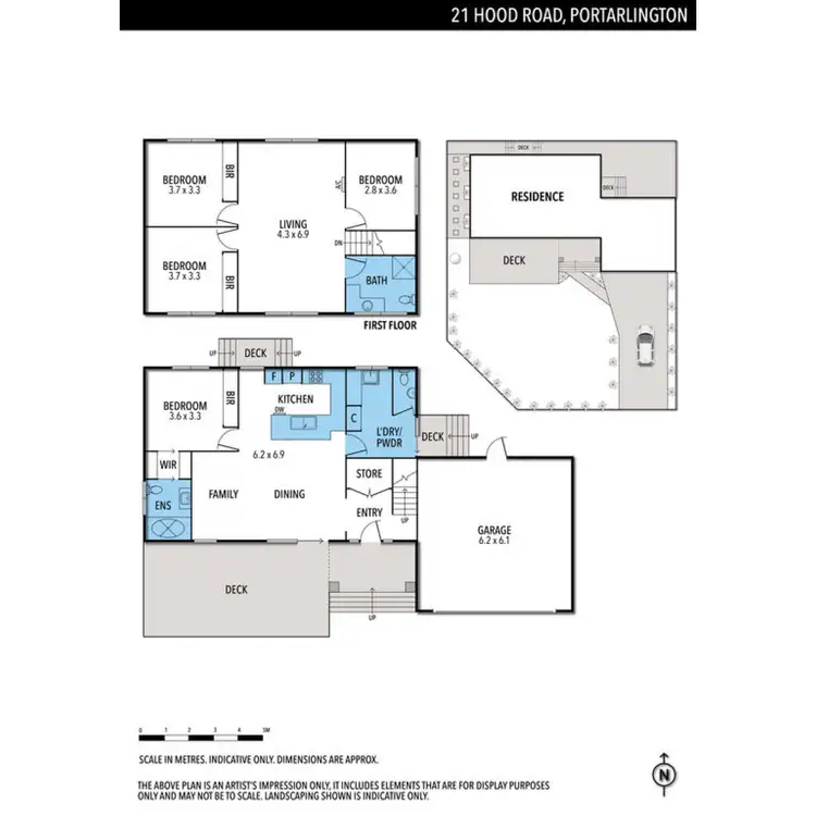 Floorplan of Homely house listing, 21 Hood Road, Portarlington VIC 3223