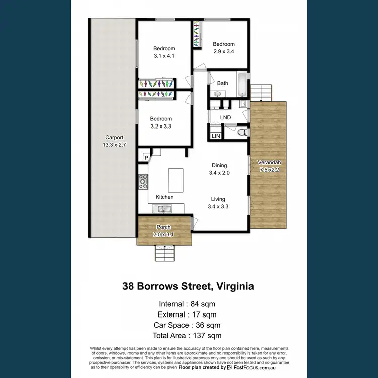 Floorplan of Homely house listing, 38 Borrows Street, Virginia QLD 4014