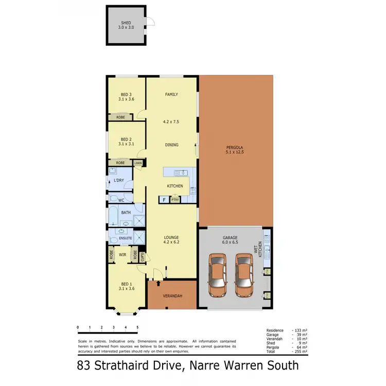 Floorplan of Homely house listing, 83 Strathaird Drive, Narre Warren South VIC 3805