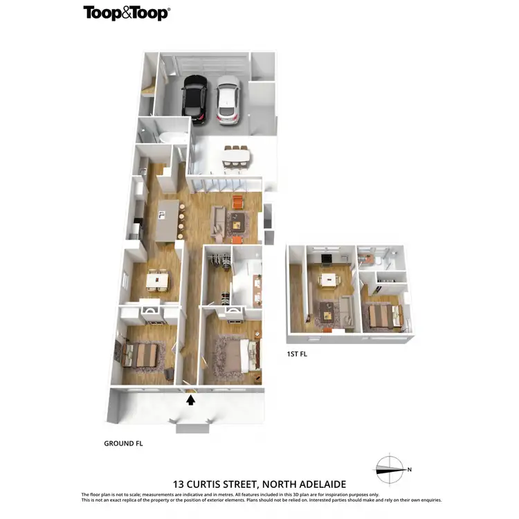 Floorplan of Homely house listing, 13 Curtis Street, North Adelaide SA 5006