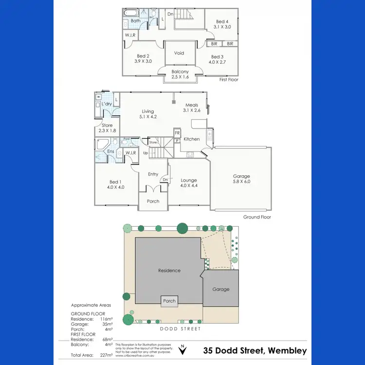 Floorplan of Homely house listing, 35 Dodd  Street, Wembley WA 6014