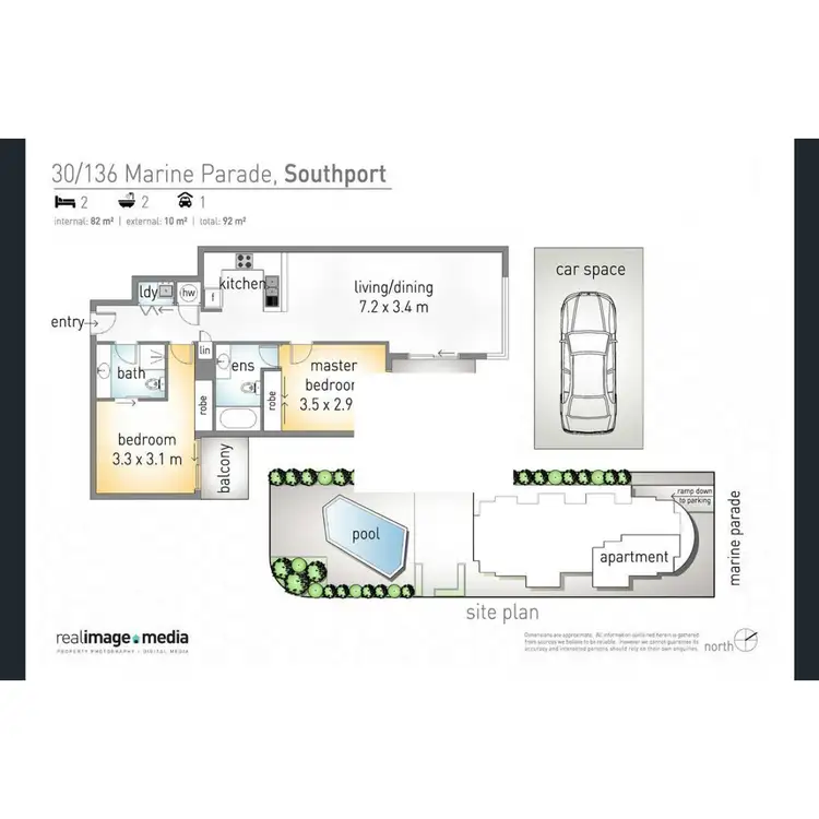 Floorplan of Homely unit listing, 30/136 Marine Parade, Southport QLD 4215