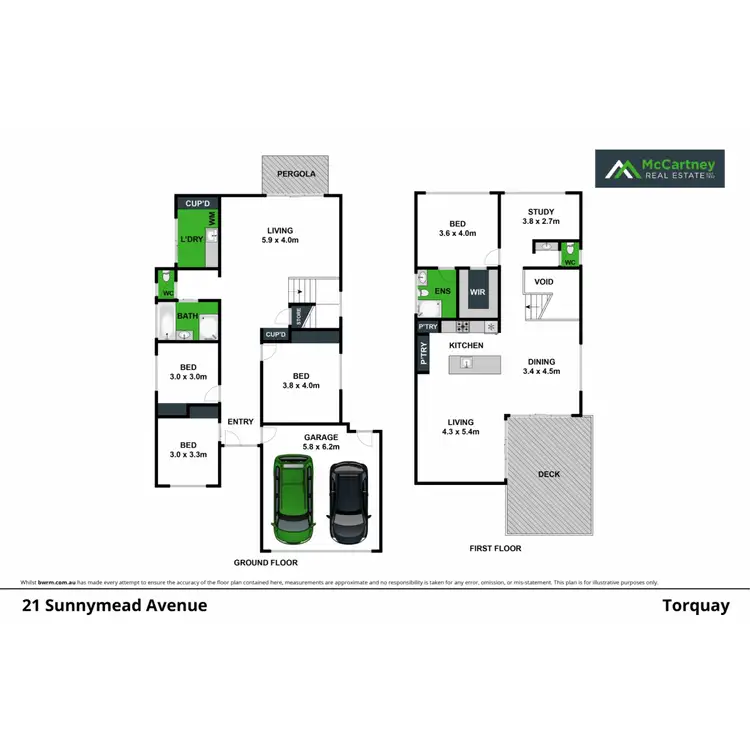 Floorplan of Homely house listing, 21 Sunnymead Avenue, Torquay VIC 3228