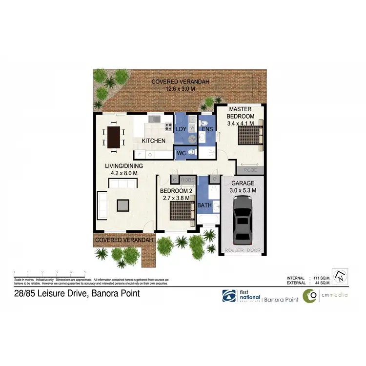 Floorplan of Homely villa listing, 28/85 Leisure Drive, Banora Point NSW 2486